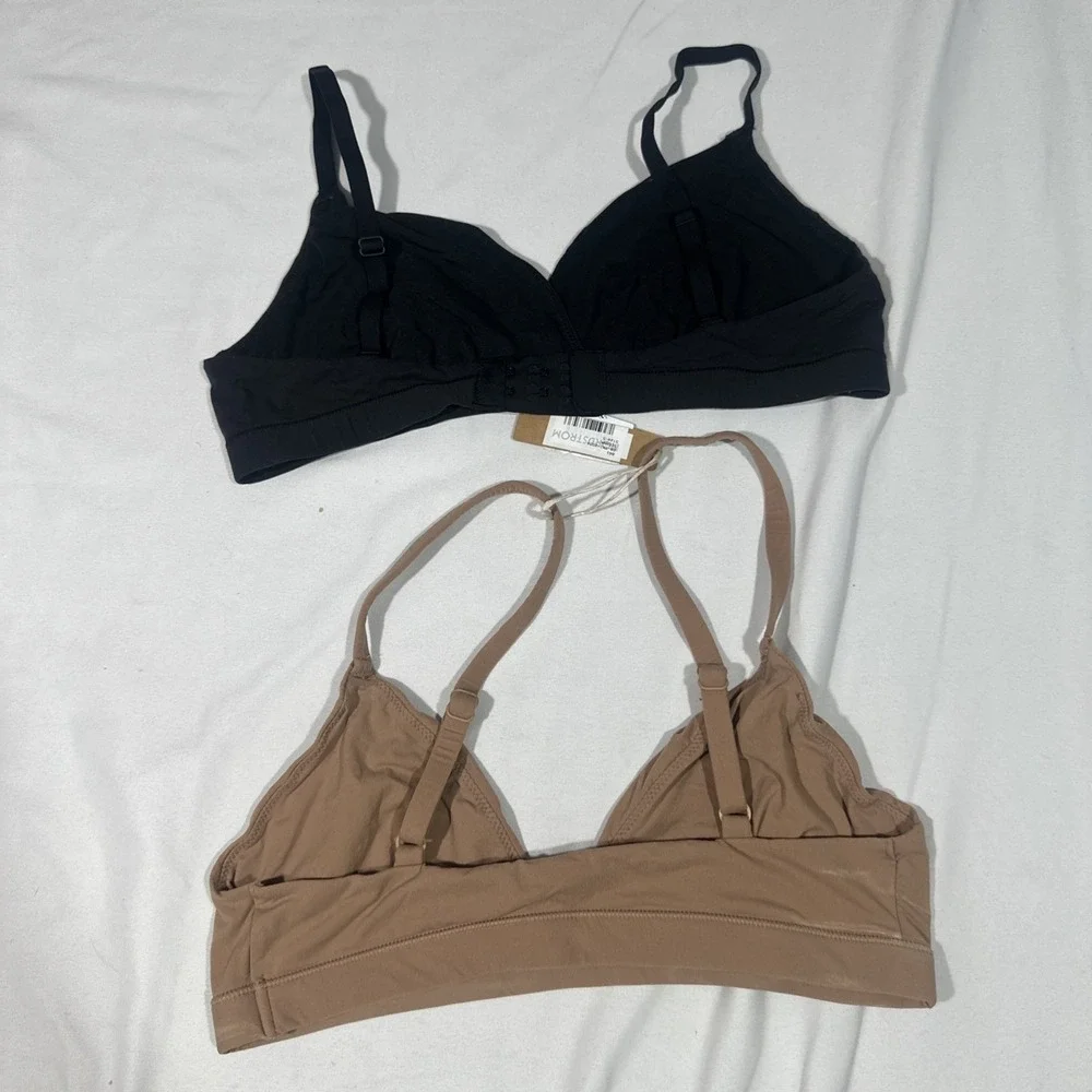 NWD $68 Skims [ 2PC Small ] Fits Everybody Bralette in Black‎ + Sienna #T2123 - Picture 6 of 16